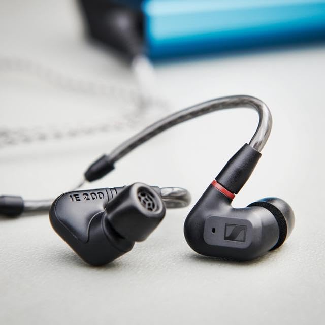 Sennheiser Consumer Audio IE 200 In-Ear Audiophile Headphones - TrueResponse Transducers for Neutral Sound, Impactful Bass, Detachable Braided Cable