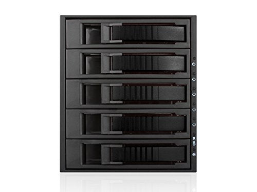iStarUSA Group 3x5.25 to 5x3.5 Hotswap SAS/SATA 6.0 GB/s Black (BPU-350SATA-BLACK)