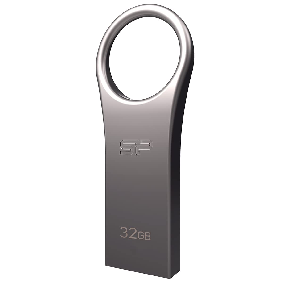 Silicon Power 32GB Jewel J80 USB 3.0 Flash Drive, Titanium (SP032GBUF3J80V1T)