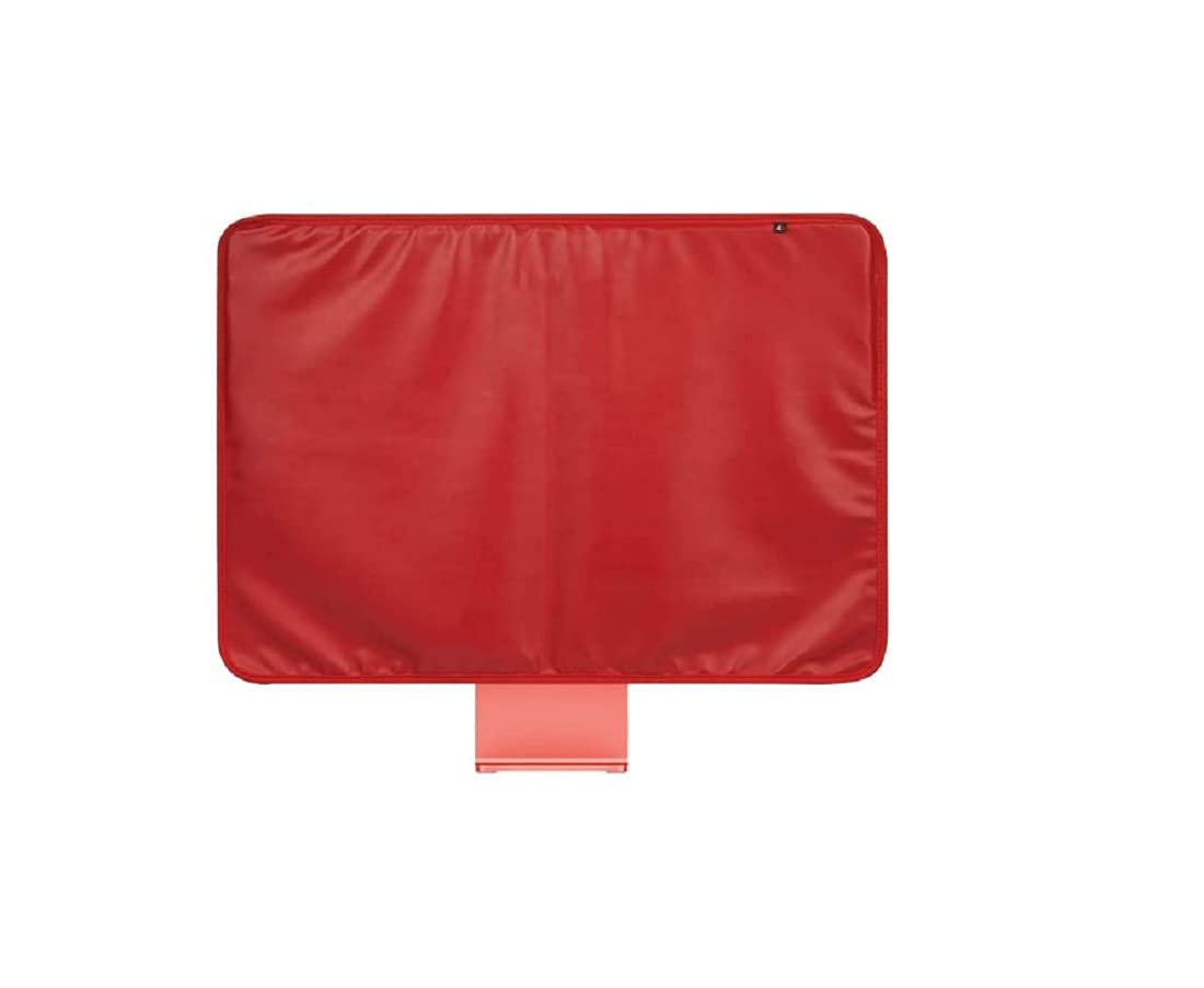 WESAPPINCcomputer Monitor Dust Cover for iMac 24”, PU Leather Protective Screen Dust Cover Sleeve with Rear Pocket Compatible with iMac 24 inch