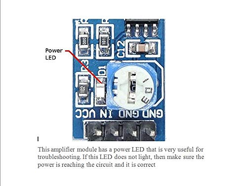 Ardest 200 Times Gain LM386 Audio Amplifier Amplitude Module Board with Adjustable Resistance Control Potentiometer for Arduino Raspberry Pi or