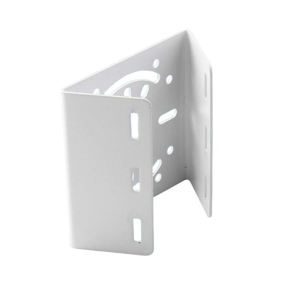 Universal Security Camera Vertical Pole Mount Bracket, Solid Metal Pole Mounting Bracket Adapter with 3 Loops for CCTV Surveillance Cameras LED