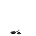 Tram® Center-Load Stainless Steel Whip CB Magnet-Mount Antenna Kit with 3-1/2-In. Magnet and Cable