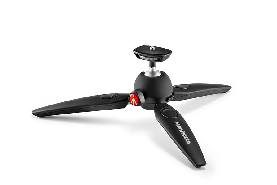 Manfrotto PIXI EVO 2-Section Mini Tripod, Black