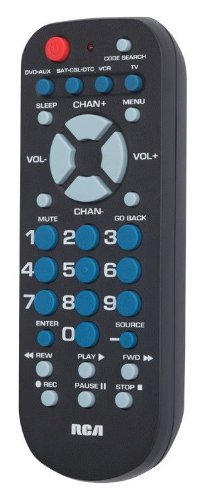 RCA Remote Control with 4 Functions,Black