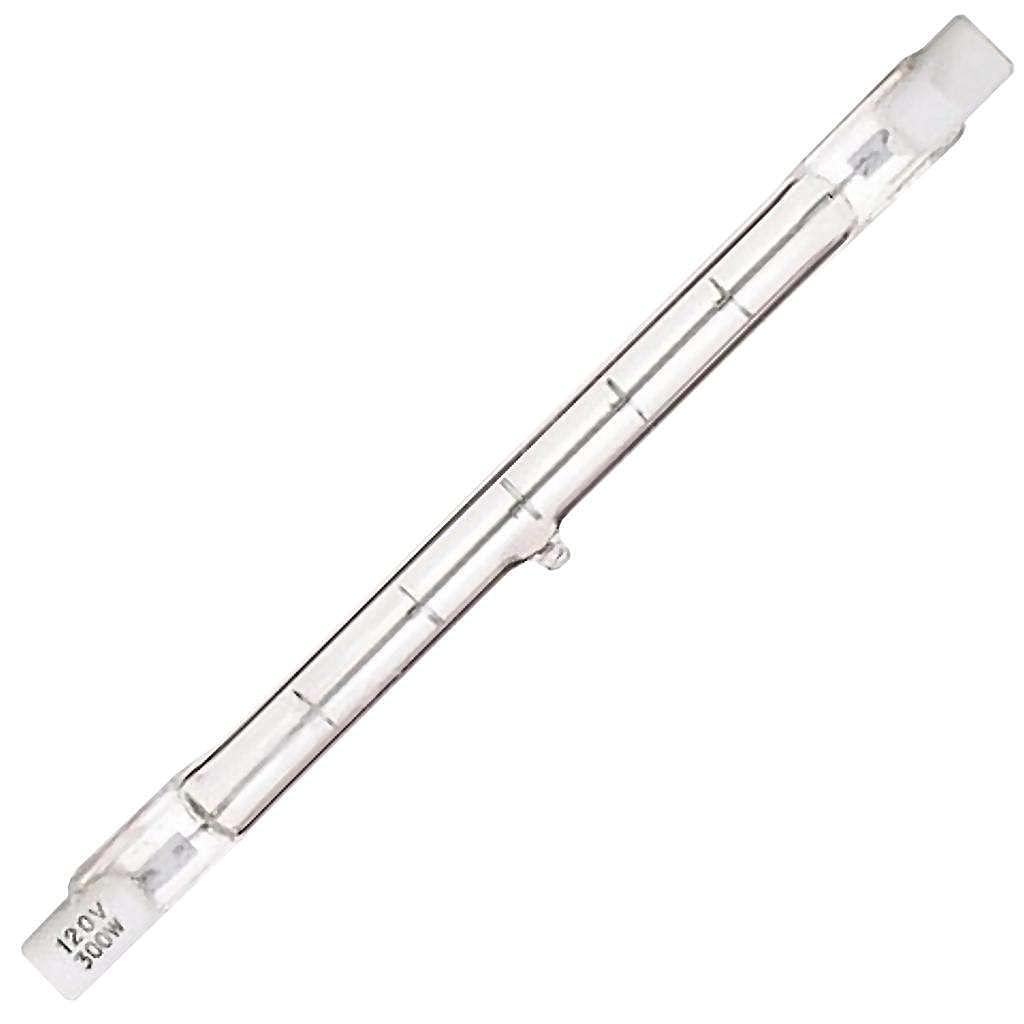 Satco S3105 500 Watt 9500 Lumens T3 Halogen Double Ended R7S Base 120 Volt Clear 118mm Light Bulb, Dimmable