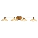 JSDKIUT Vintage Bathroom Mirror Light?Vanity Light?Vintage Bathroom Vanity Light Fixture 4-Light-A Brass