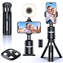 UBeesize Auto Face Tracking Tripod with Adjustable Desk Tripod, 360° Rotating vlogging kit for iPhone with Remote & Gesture Control, Rechargeable