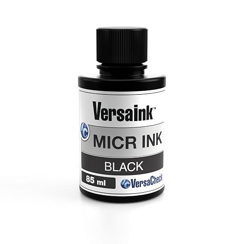 VersaInk-Nano Black MICR Ink -85ml - Magnetic Ink for Check Printers and All-in-One Inkjets - High Standard MICR Signal, V0101E-7311