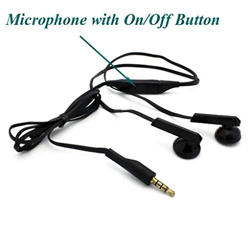 Wired Earphones Headphones Handsfree Mic for Galaxy A02s - 3.5mm Headset Earbuds Earpieces Microphone Compatible with Samsung Galaxy A02s