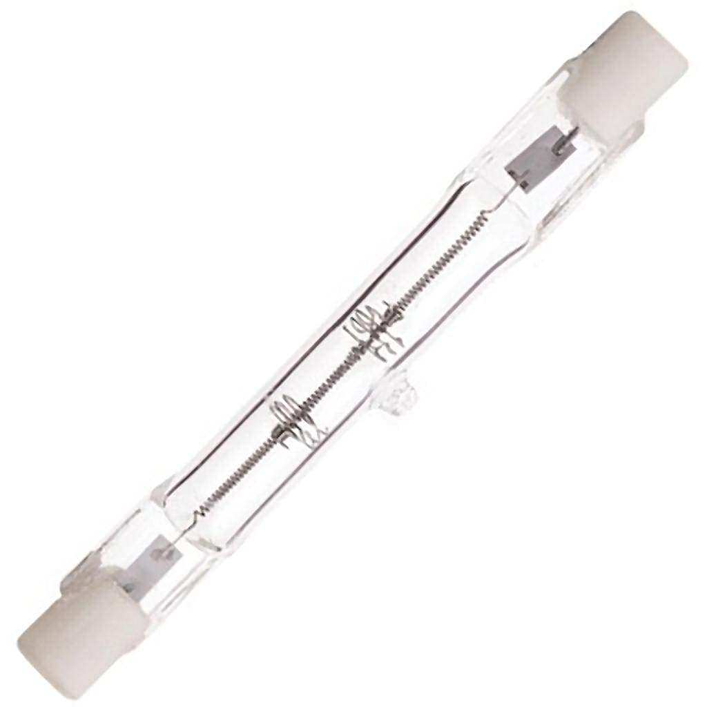 Satco S3184 250 Watt 3950 Lumens T3 Halogen Double Ended R7S Base 120 Volt Clear 78mm Light Bulb, Dimmable