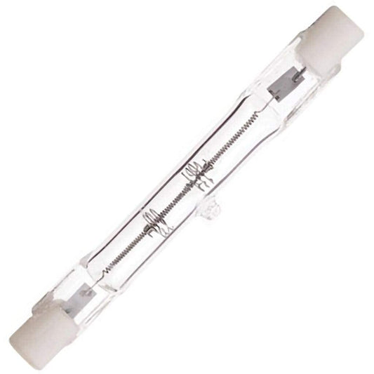 Satco S3184 250 Watt 3950 Lumens T3 Halogen Double Ended R7S Base 120 Volt Clear 78mm Light Bulb, Dimmable