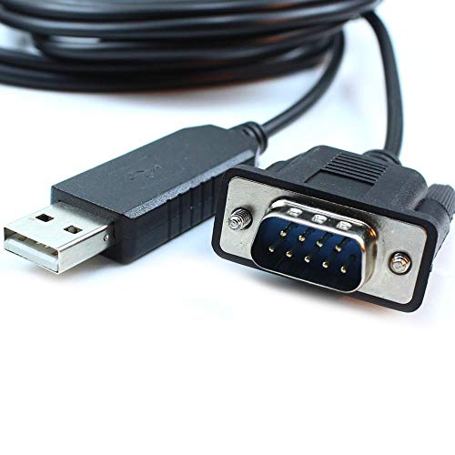 Washinglee USB to DB9 Control Cable for Skywatcher EQ6 and NEQ6 Mount, for Orion Atlas EQ-G Mount. 6 FT
