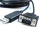 Washinglee USB to DB9 Control Cable for Skywatcher EQ6 and NEQ6 Mount, for Orion Atlas EQ-G Mount. 6 FT