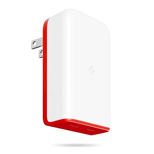 Twelve South PlugBug 50W USB-C Charger Block, 2-Port Fast Charging Block Hub for iPhone, iPad, MacBook & More, with Apple Find My Integration