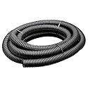 Flexible Polyethylene Wire Loom, 2 Inch Diameter, 7 Feet, Black