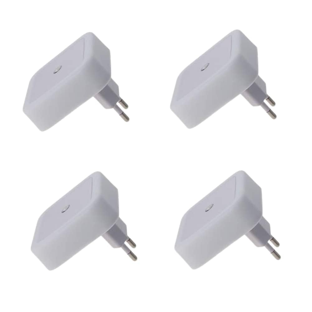 Othmro 4 Pack Plug-in Night Light, LED Warm Auto Dusk-to-Dawn Sensor, Energy Efficient Small Nightstand Lamp for Bedroom Bathroom Kitchen Hallway