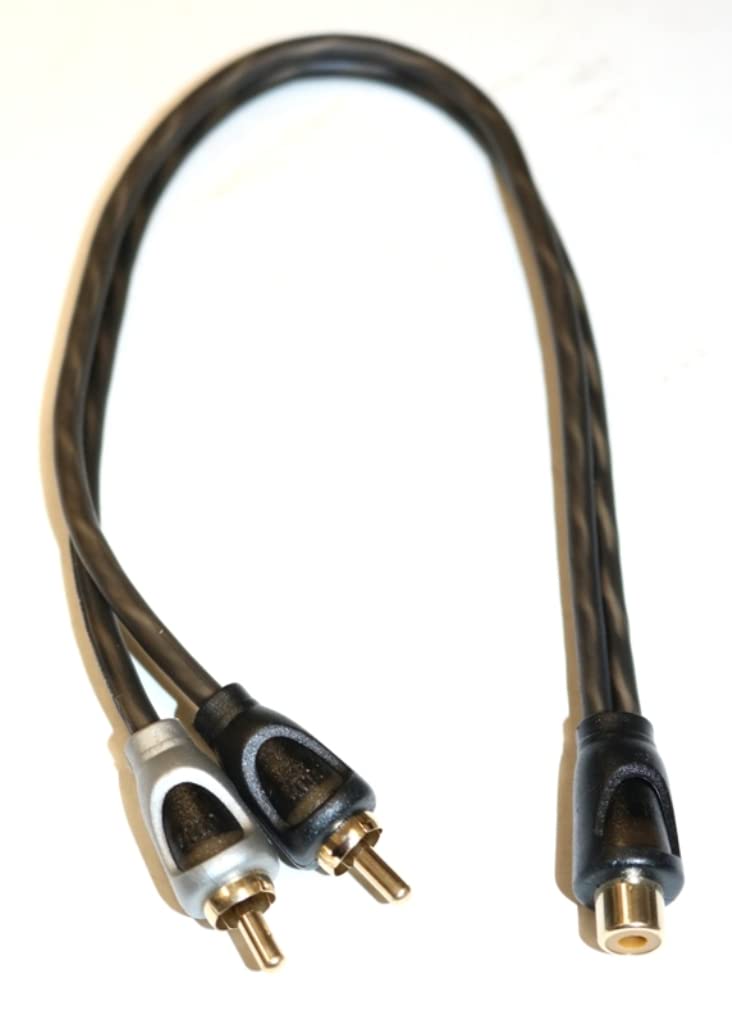 One Female to Two Male RCA Y Connector Cable Entry Level 100% Oxygen Free Copper (OFC) Conductors Link Electronics L7504 is A Bnc Y Connector Adapter Deejay LED TBH1FEMALE2MALE