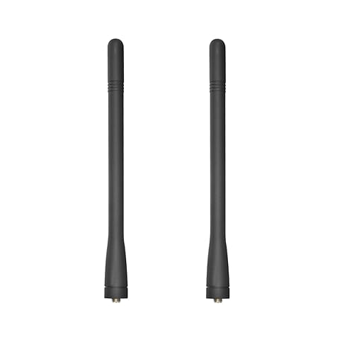 2PCS KRA-26M KRA-26 Radio Antenna VHF 136-174 MHz for TK5220 TK5210 TK2170 TK2160 TK-280 TK-272G TK-190 TK2207 TK2200 TK-2000E Walkie Talkie, Black