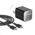Anker Nano Phone Charger, USB C GaN Charger 30W, PIQ 3.0 Foldable PPS Fast Charger USB C for iPhone 17/16 and More Series, Galaxy, iPad, Compatible