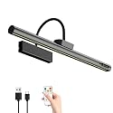 Bridika Picture Light Battery Operated, 19.7in Picture Lights for Wall, 3 Colors & Brightness Dimmable, Rechargeable Art Light for Paintings Photo