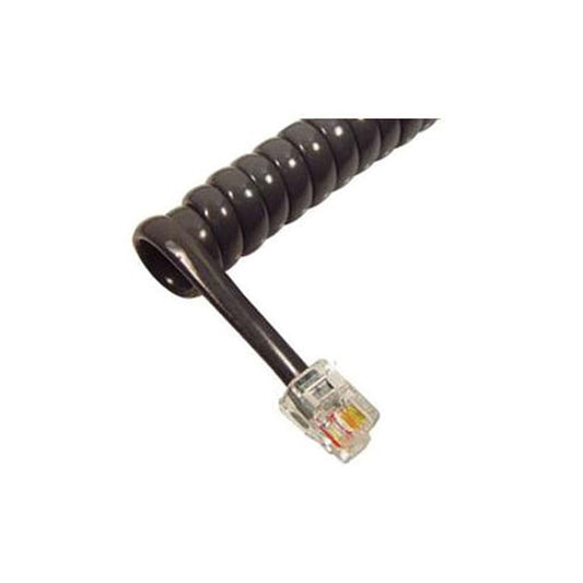 Cablesys Handset Cord Dark Gray - 6ft - For Phone - 6 Ft - 1 X Rj-11 Male Phone - Dark Gray