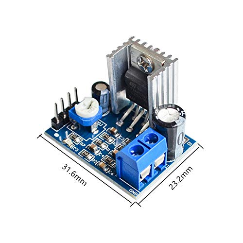 FainWan 5pcs TDA2030A Digital Audio Amplifier Module TDA2030 Power Amplifier Board 6-12V for DC Power Supply Audio System DIY Speakers