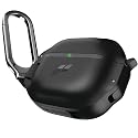 Proof Labs for AirPods 4 Case with Lock - Tough AirPods 4th Generation Case Cover with Carabiner, Rugged Protection and Hard Protective Shell (Black