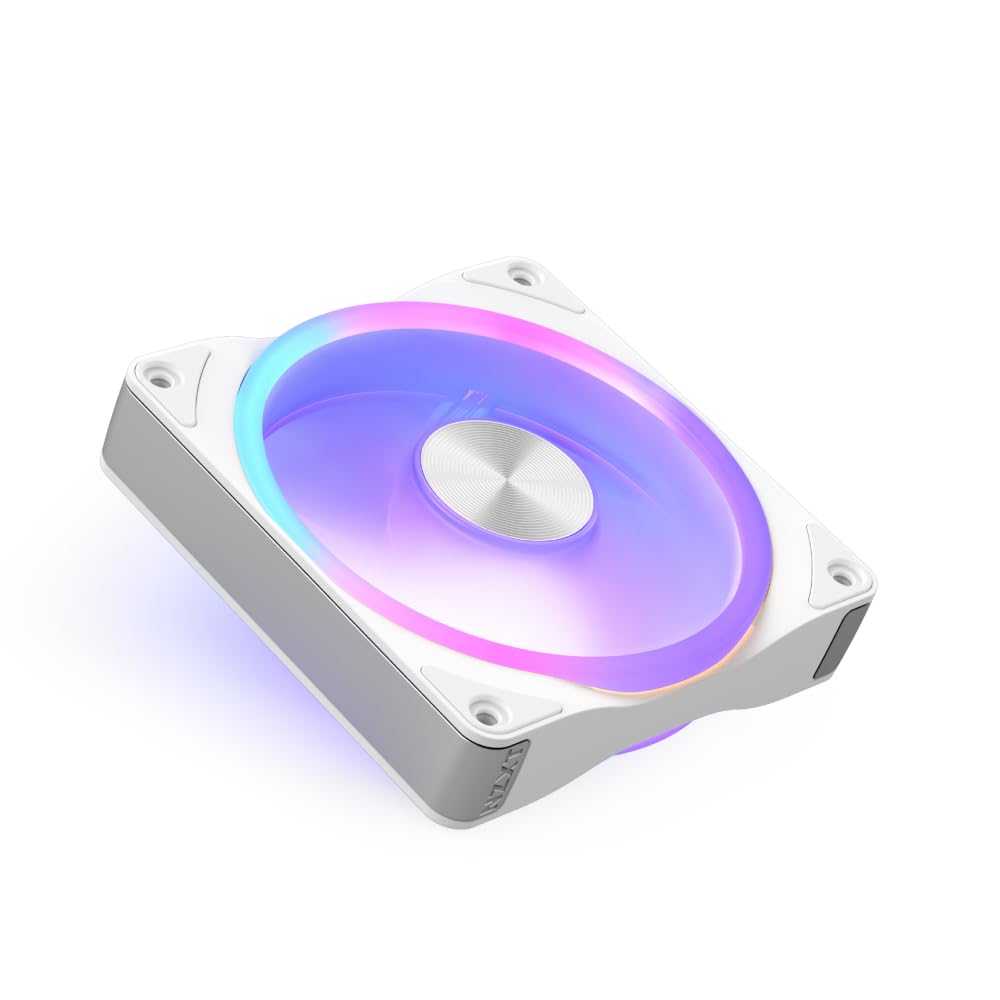 NZXT F120U Ultra - 120mm PWM Multi-Zone RGB Fan - White