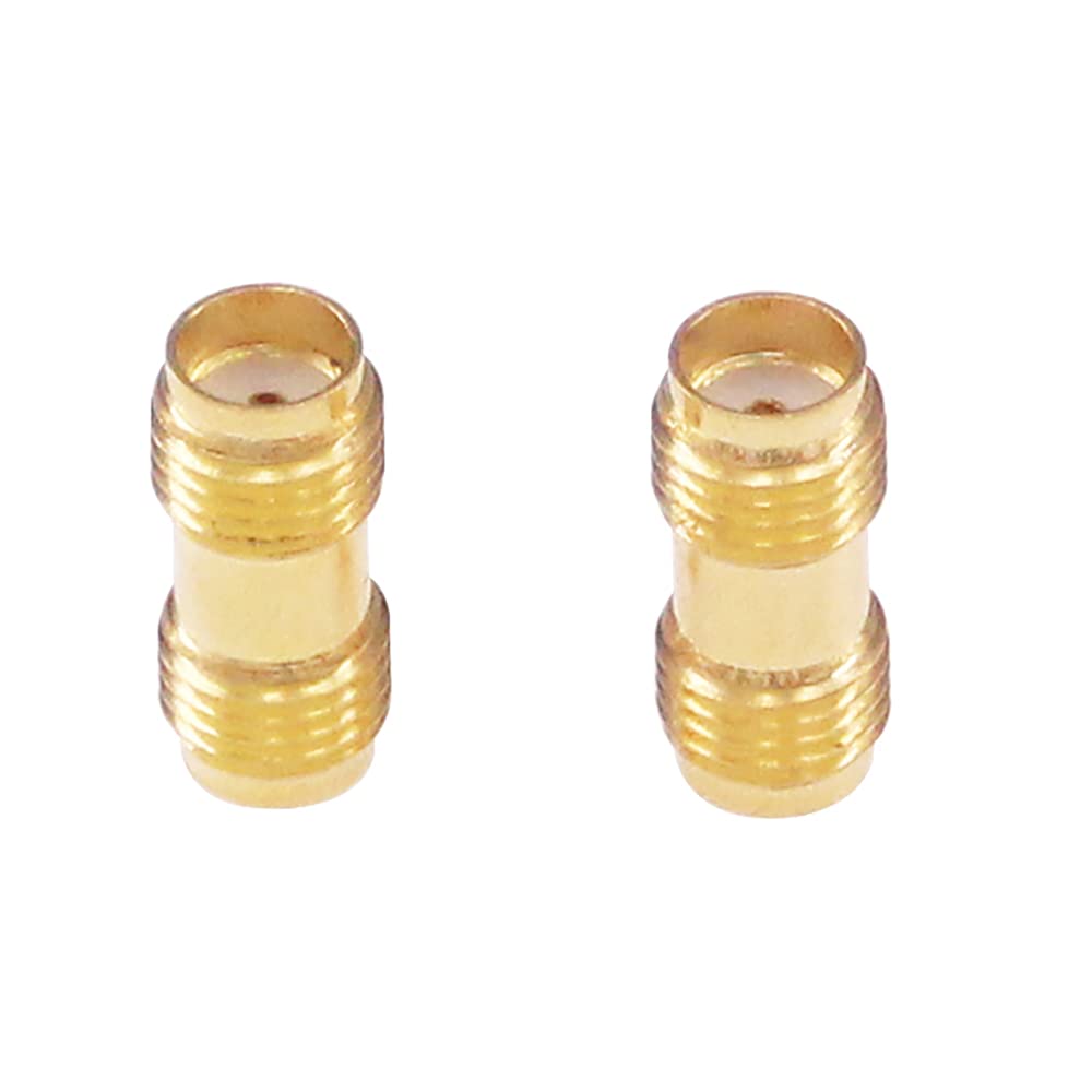 RFaha 10pcs Antenna Adapter SMA Female to SMA Female Connector Coupler Barrel Adapter Converter for Antenna Radio(F10-10)
