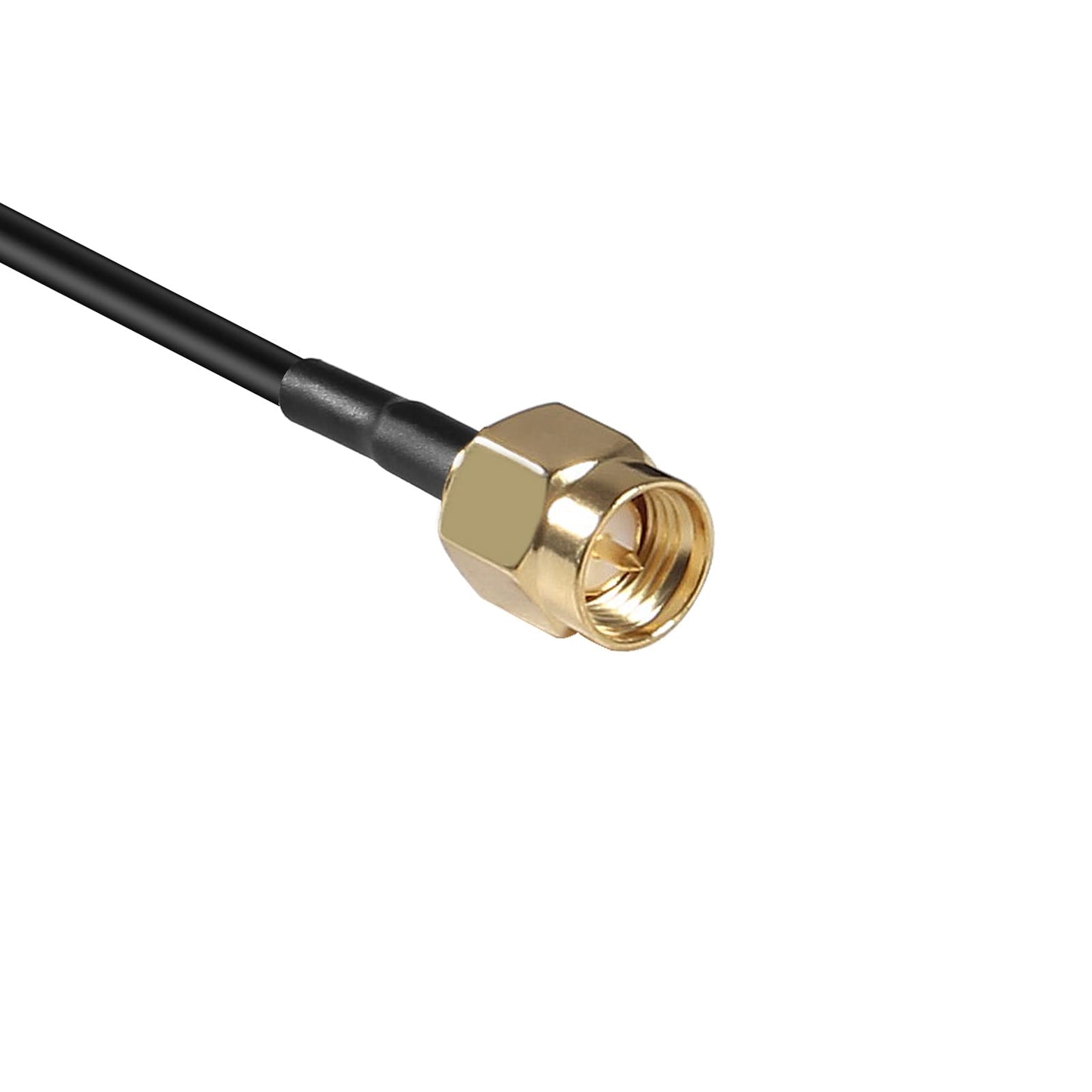 AEDIKO 2.4GHz 7dBi WiFi Booster Antenna (2-Pack) - SMA Male Connector - Dual Band (2.4GHz & 5.8GHz) - Compatible with WiFi Router, Security Camera