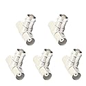 PNGKNYOCN 3 Way BNC Splitter?T Type Female to Female Jack Coaxial Connector Splitter for Coaxial Cable, CCTV, Antenna(5-Pack)
