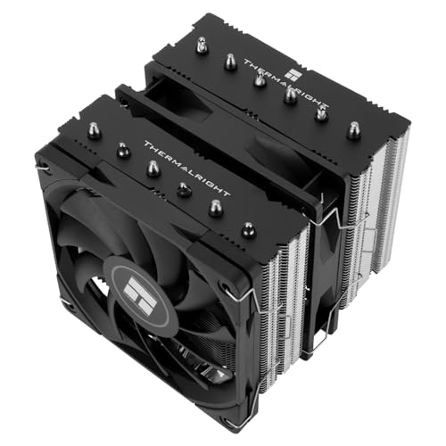 Thermalright Royal Knight 120 SE CPU Cooler, Only 155mm High, Dual Towers Dual PWM Fans TL-C12B V2 and TL-C12015B, 6 Heat Pipes,PC Cooling