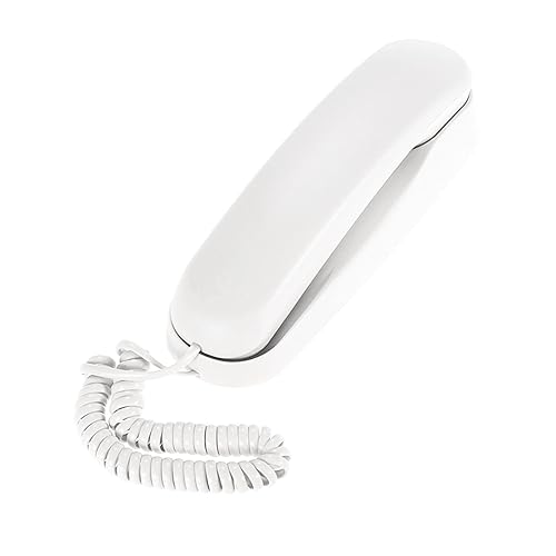 BISOFICE Corded Phone, Landline Phone for Home with Cord, No AC Power/Battery Required Wall Mountable Phone for Landline Supports Mute/Pause/Redial