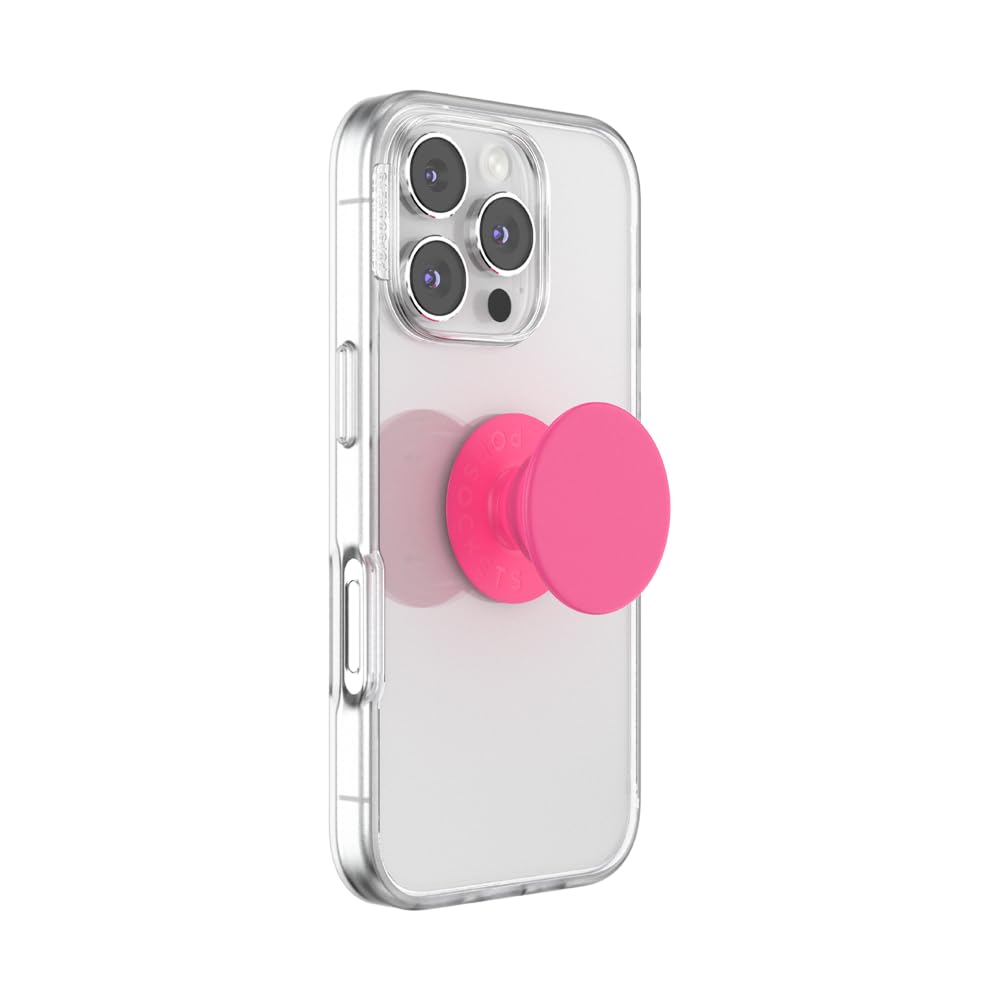 PopSockets Adhesive Phone Grip, Holder, Phone Stand - Neon Pink
