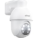 ieGeek 8MP PoE Security Camera System, 1pcs Wired Outdoor Cameras for Home Security with 355°Pan 90°Tilt, 8CH NVR with 2TB HDD, Automatic Human