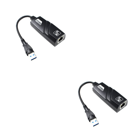 Magik 1-2 Pcs USB 3.0 Ethernet Adapter 1000Mbps Gigabit LAN Network for Windows Mac (2 Pack)