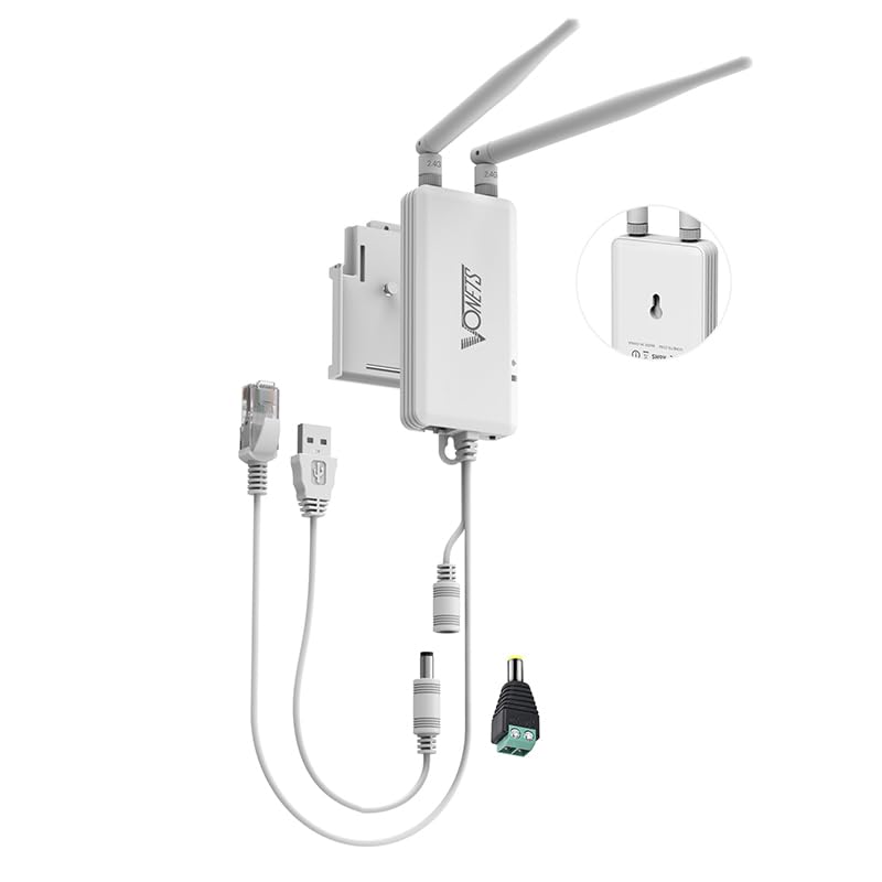 VONETS VAP11S-232 Industrial 2.4GHz WiFi Bridge to Serial RS232/RS485/TTL, Wireless to Ethernet Adapter, 5-24V Wide Voltage, 300Mbps