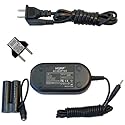 HQRP Kit AC Power Adapter and DC Coupler Compatible with Canon ACK-800 ACK800 DR-DC10 DRDC10 + Euro Plug Adapter