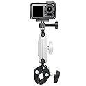 MAXCAM Aluminum Alloy Motorcycle Riding Bracket Clip Compatible for DJI Osmo Action 5/4/3