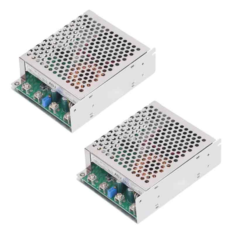 2PCS DC to DC Module 50A 1000W DC25?Çæ90V Input DC2.5?Çæ50V Output Adjustable Voltage Regulator Converter Module Switching Power Supply Electronic Voltage Regulator with Cooling Fan