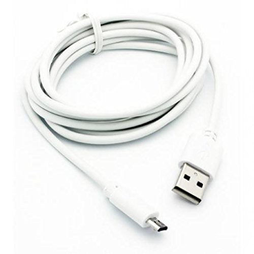 White 6ft Long USB Cable Rapid Charger Sync Power Wire Cord for AT&T Alcatel Allura - AT&T Alcatel Cingular Flip 2 - AT&T Alcatel Tetra - AT&T ASUS