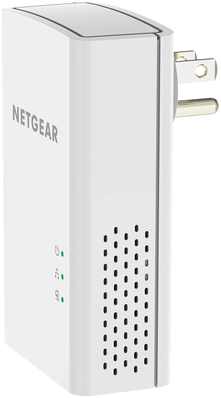 NETGEAR Powerline Adapter Kit, 1000 Mbps Wall-Plug, 1 Gigabit Ethernet Ports (PL1000-100PAS)