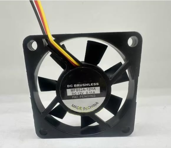 MFB52A-12HA DC12V 0.11A 50x50x10mm 5cm 3-Wire Cooling Fan
