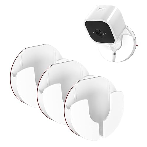 OkeMeeo Blink Mini Camera Adhesive Wall Mount, 3 Pack Wall Mount for Blink Mini, No Drill, No Screw, Strong Adhesive