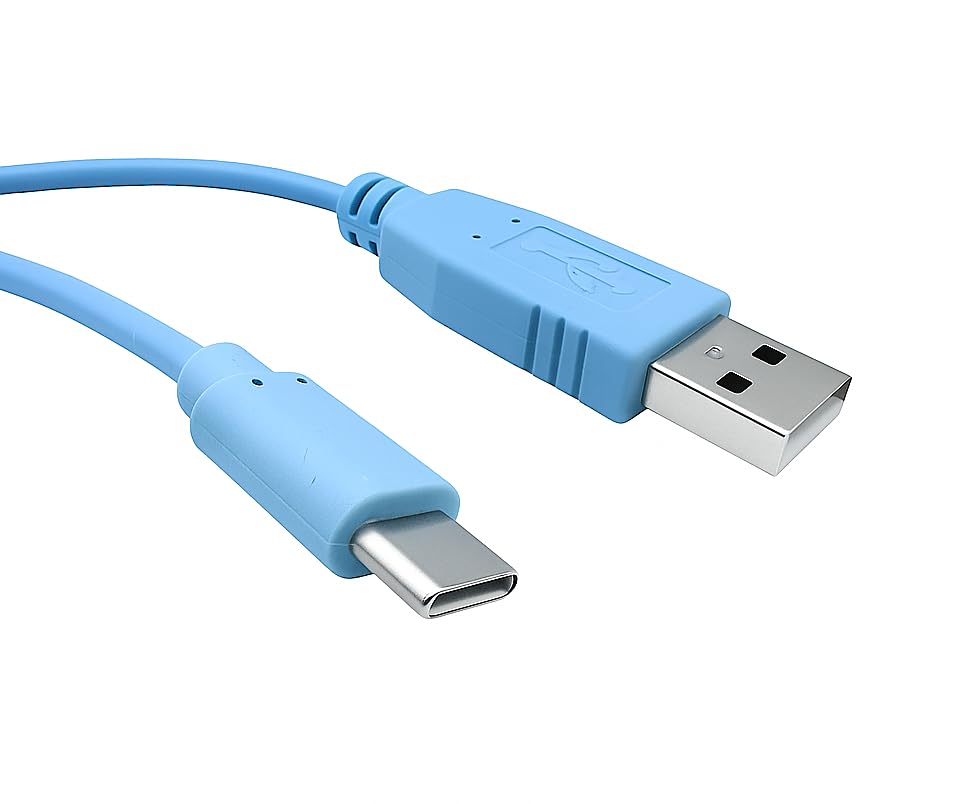 Aexus Serial Console Cable for Cisco | USB Type A to USB Type C 6ft (1.8 M) | CAB-Console-USB-C= | Compatible with Cisco Catalyst 1200/1300/9500X