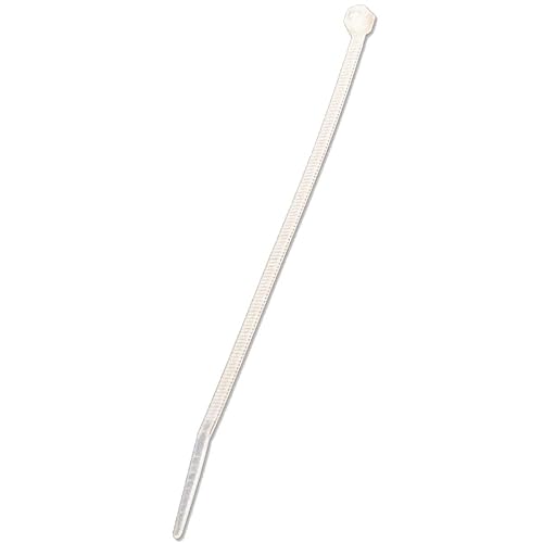NavePoint 14 Inch Nylon Cable Wire Zip Tie 50 lbs - Natural White 100 Pack Lot Pcs Qty