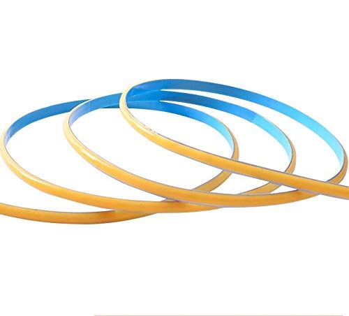 Kumax DC12v LED Strip Lighting, 5mm Width 1m Night Light, 480LEDsM Uniform Glow COB Bendable Tape Cutting Designed Rope Flexible Counter Light(Warm