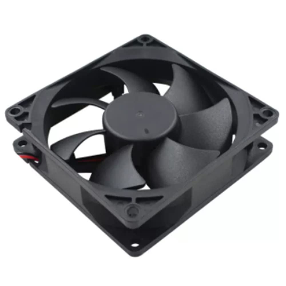 Fielect 12V Brushless DC Cooling Fan 92x92x25mm Mini Cooling Fan Long Life Sleeve Bearing Computer Case Cooling Fan,0.3A 1Pcs