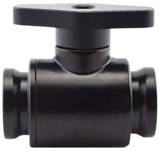 Dracaena.io G1/4'' Internal Thread Water Cooling Valve, Brass Body With Aluminium Handle, Pumping Fittings for PC, Shut Off With Full Water Flow